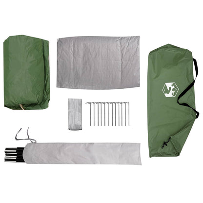 vidaXL Backpacking Tent Green 222 x 85 x 125 cm