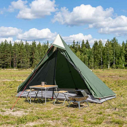 vidaXL Backpacking Tent Green 222 x 85 x 125 cm