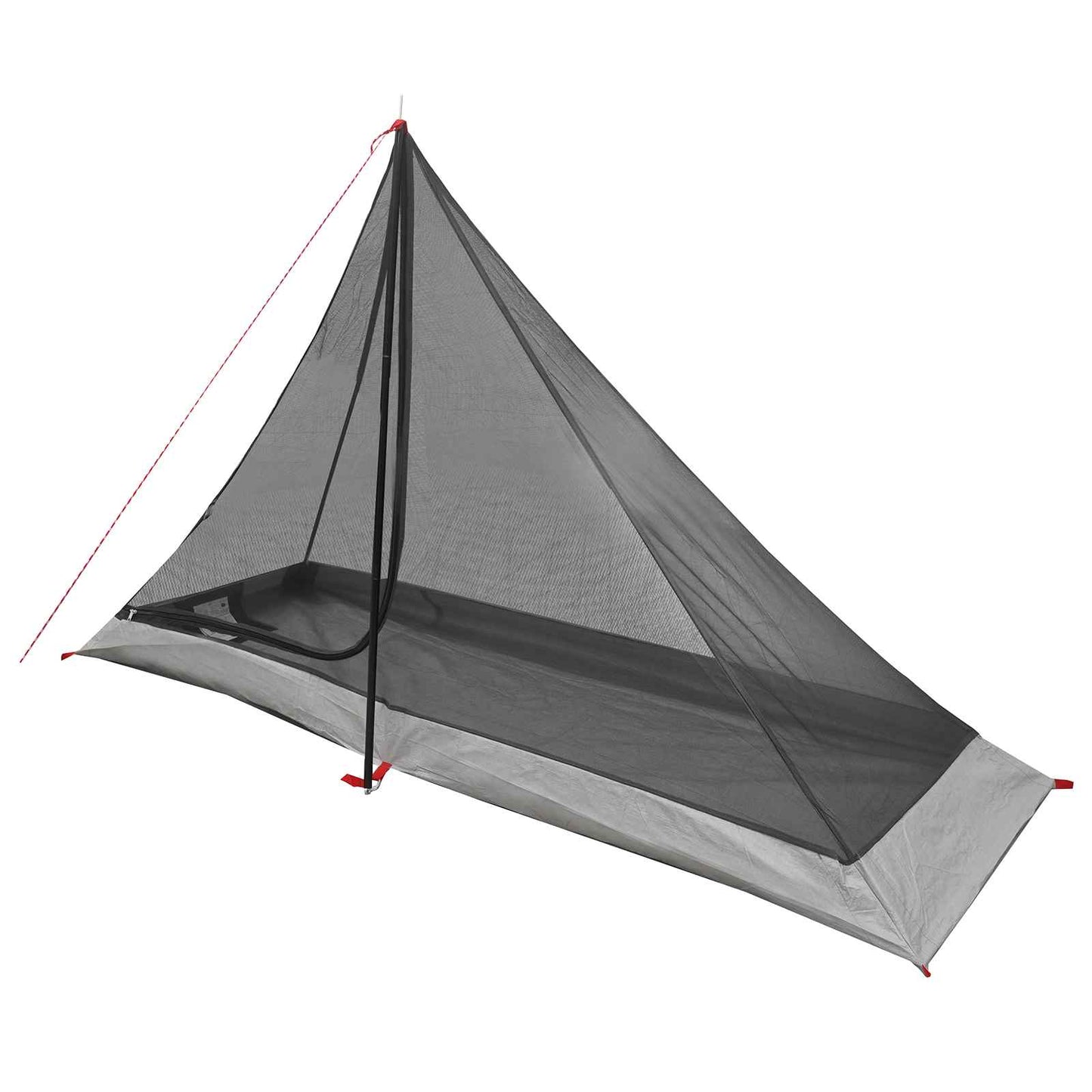 vidaXL Backpacking Tent Grey and Orange 222 x 85 x 125 cm