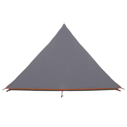 vidaXL Backpacking Tent Grey and Orange 222 x 85 x 125 cm