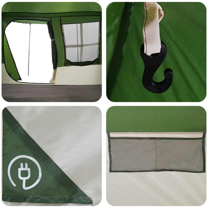 vidaXL Tunnel Tent Green 275 x 240 x 200 cm