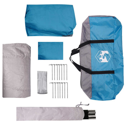 vidaXL Tunnel Tent Blue 275 x 240 x 200 cm