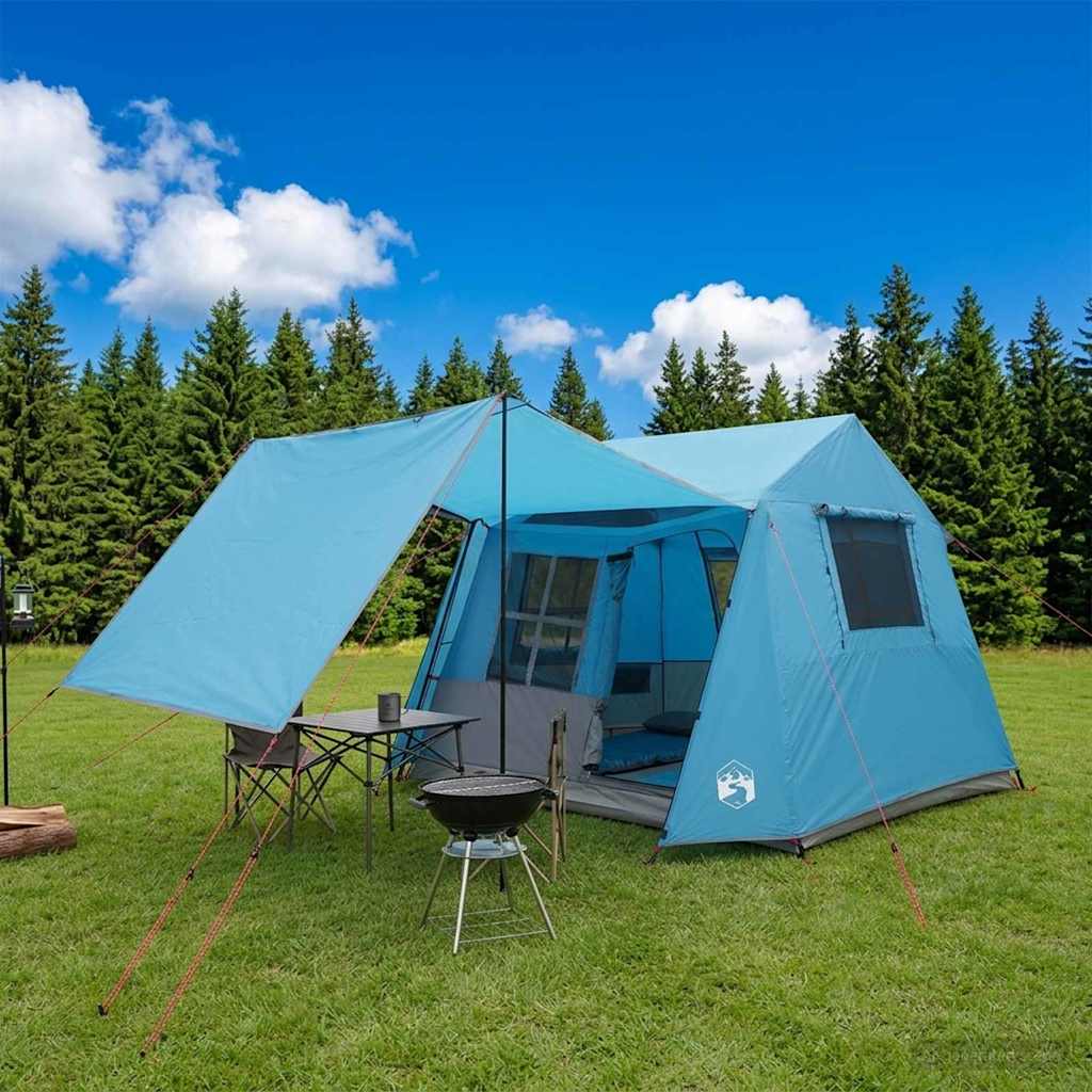 vidaXL Tunnel Tent Blue 275 x 240 x 200 cm
