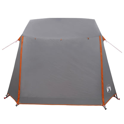 vidaXL Tunnel Tent Grey and Orange 275 x 240 x 200 cm