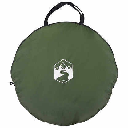 vidaXL Pop-up Toilet Tent with Hanging Rope Green 97 x 126 cm