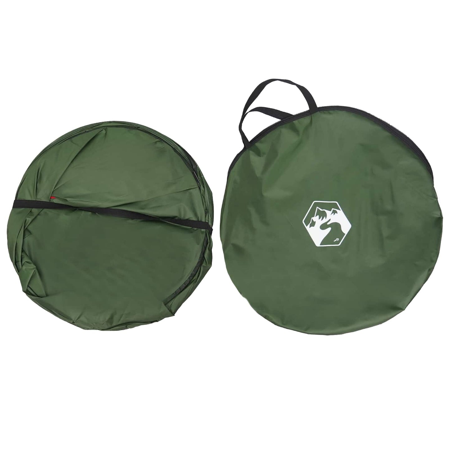 vidaXL Pop-up Toilet Tent with Hanging Rope Green 97 x 126 cm