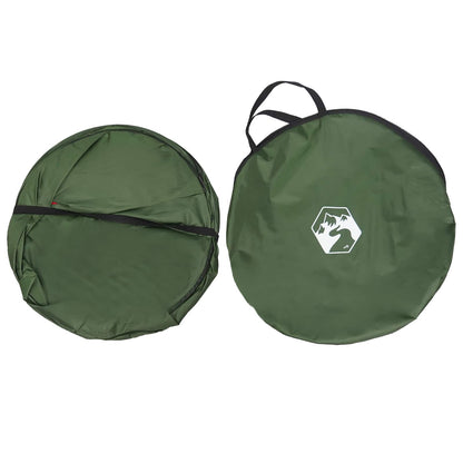 vidaXL Pop-up Toilet Tent with Hanging Rope Green 97 x 126 cm
