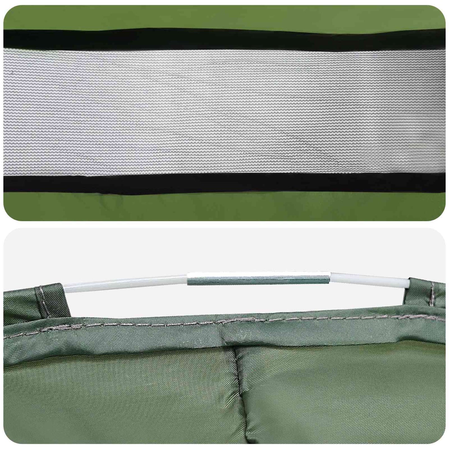 vidaXL Pop-up Toilet Tent with Hanging Rope Green 97 x 126 cm