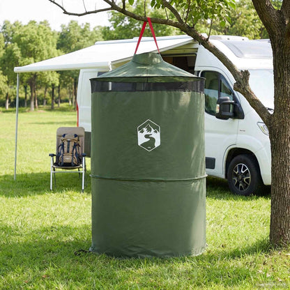 vidaXL Pop-up Toilet Tent with Hanging Rope Green 97 x 126 cm