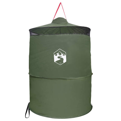 vidaXL Pop-up Toilet Tent with Hanging Rope Green 97 x 126 cm