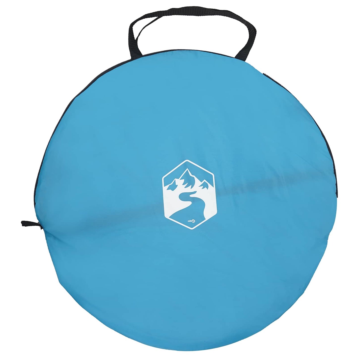 vidaXL Pop-up Toilet Tent with Hanging Rope Blue 97 x 126 cm