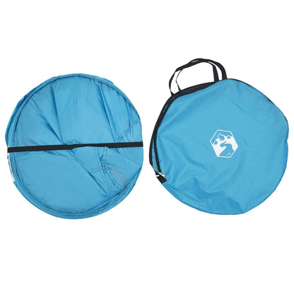 vidaXL Pop-up Toilet Tent with Hanging Rope Blue 97 x 126 cm