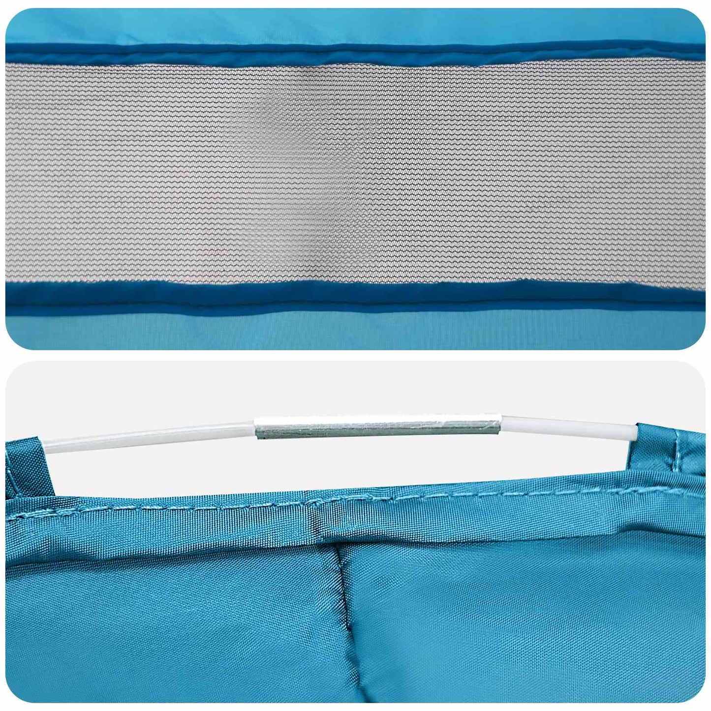 vidaXL Pop-up Toilet Tent with Hanging Rope Blue 97 x 126 cm