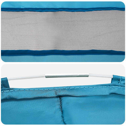 vidaXL Pop-up Toilet Tent with Hanging Rope Blue 97 x 126 cm