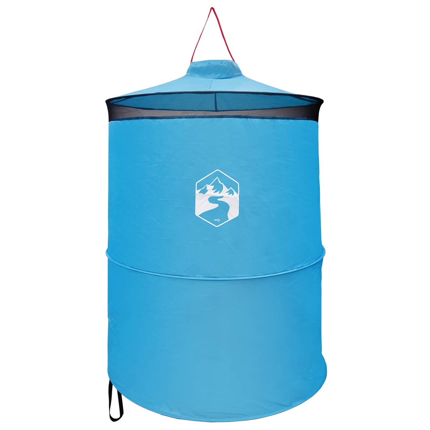 vidaXL Pop-up Toilet Tent with Hanging Rope Blue 97 x 126 cm