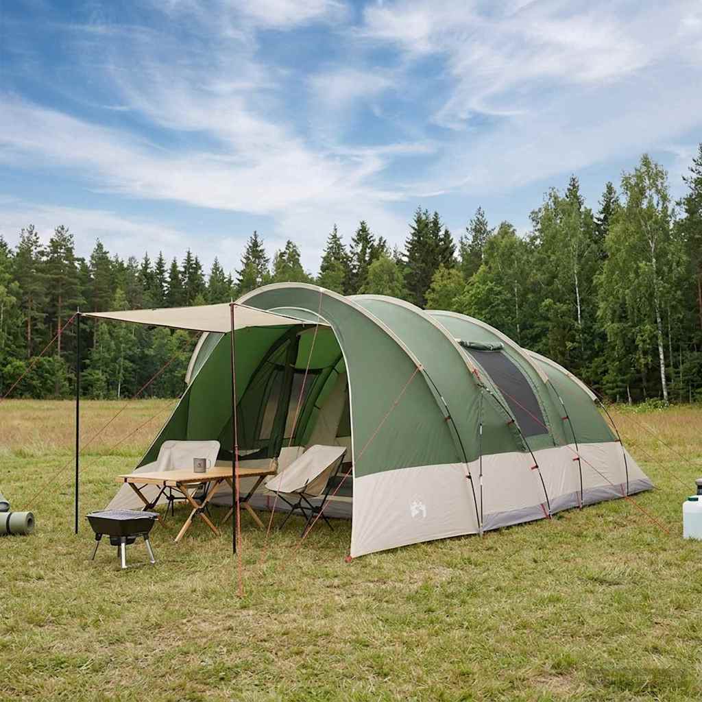 vidaXL Tunnel Tent 560 x 395 x 212 cm Green