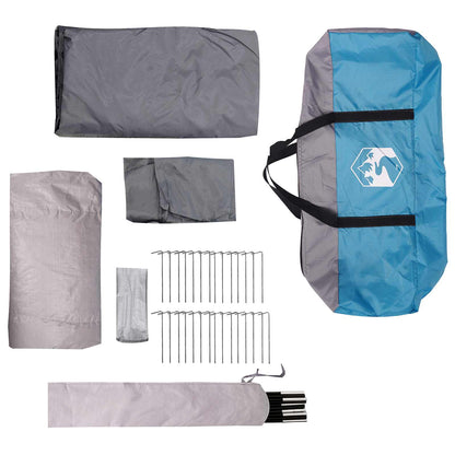 vidaXL Tunnel Tent Blue 560 x 395 x 212 cm