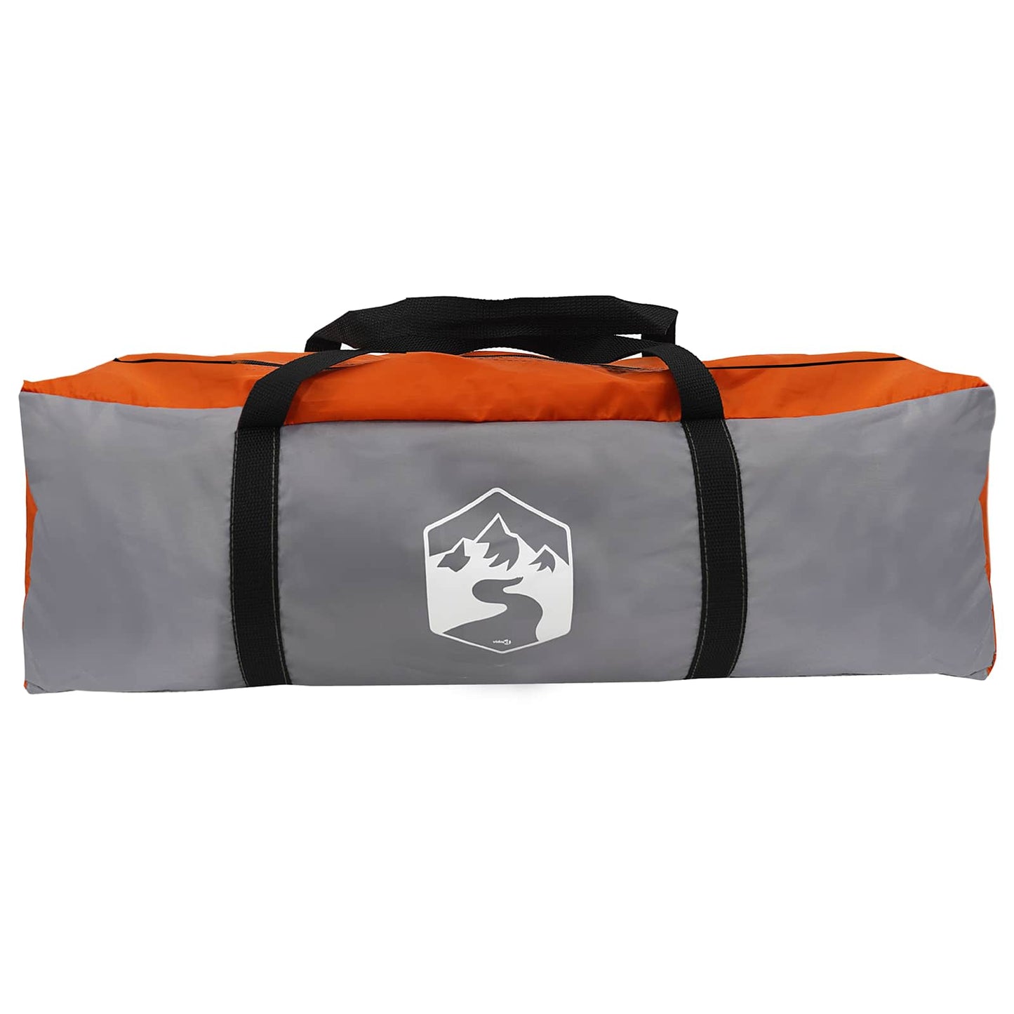 vidaXL Tunnel Tent Grey and Orange 560 x 395 x 212 cm