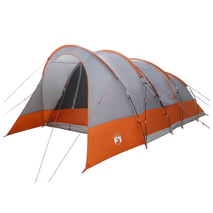 vidaXL Tunnel Tent Grey and Orange 560 x 395 x 212 cm