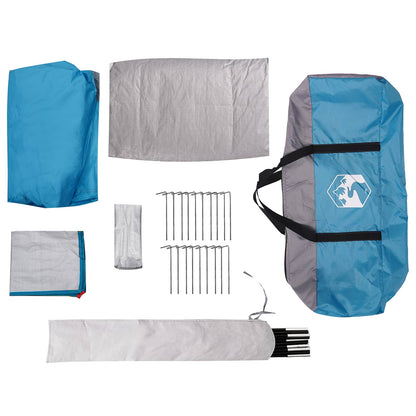 vidaXL Tunnel Tent Blue 390 x 215 x 152 cm