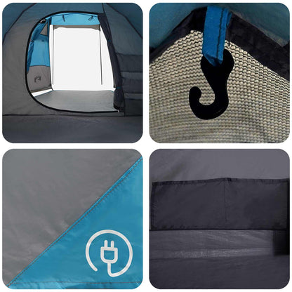 vidaXL Tunnel Tent Blue 390 x 215 x 152 cm
