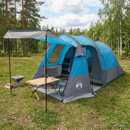vidaXL Tunnel Tent Blue 390 x 215 x 152 cm