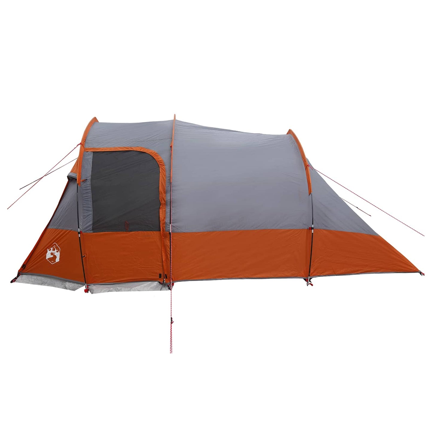 vidaXL Tunnel Tent Grey and Orange 390 x 215 x 152 cm