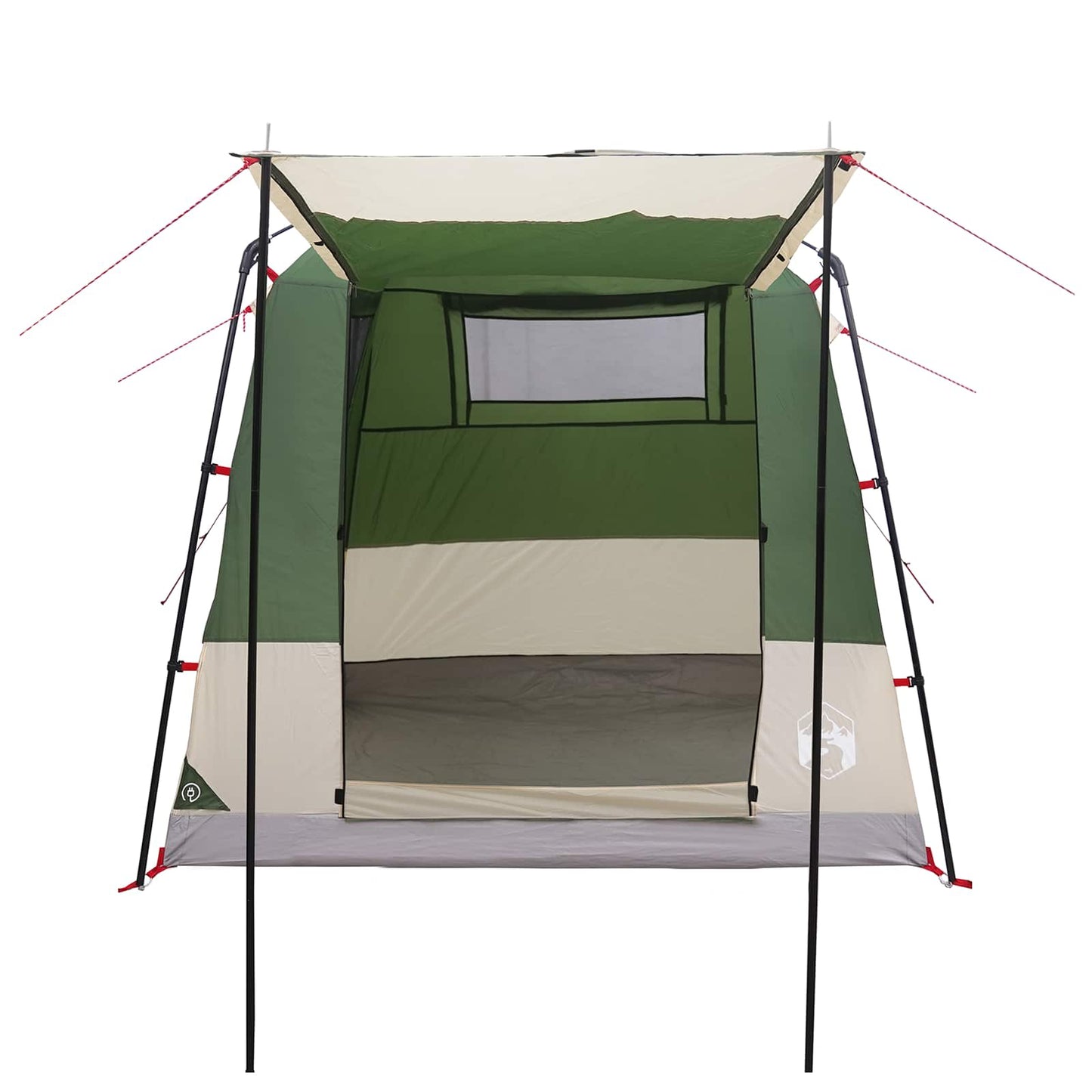 vidaXL Party Tent Green 4-Person 185T Polyester with PU Coating