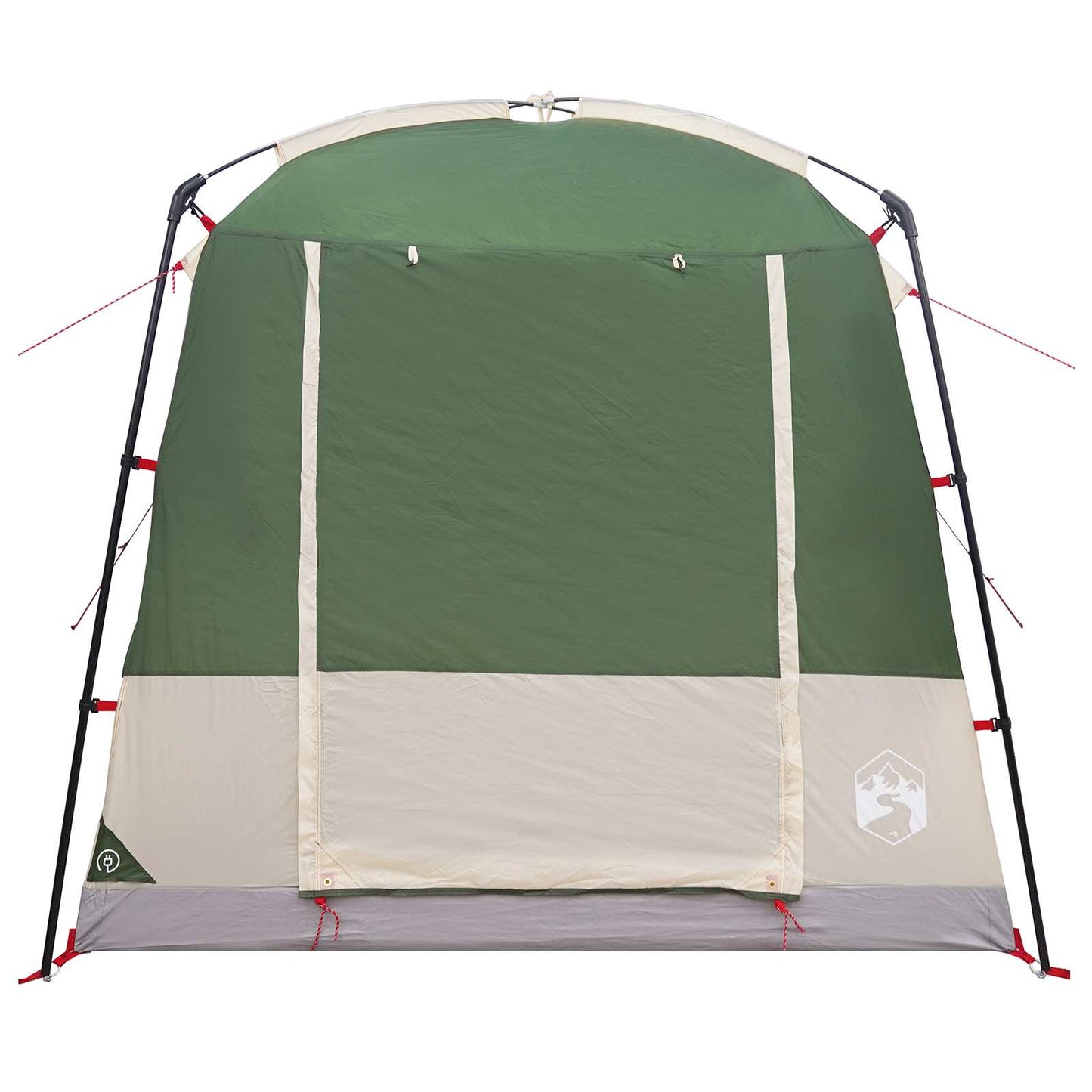 vidaXL Party Tent 4-Person Green 185T Polyester with PU Coating