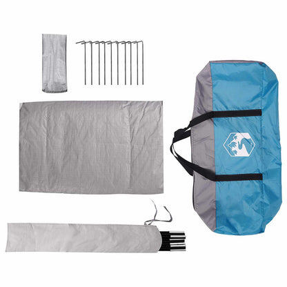 vidaXL Party Tent Blue 4-Person 185T Polyester with PU Coating