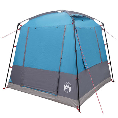 vidaXL Party Tent Blue 4-Person 185T Polyester with PU Coating