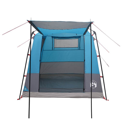 vidaXL Party Tent Blue 4-Person 185T Polyester with PU Coating