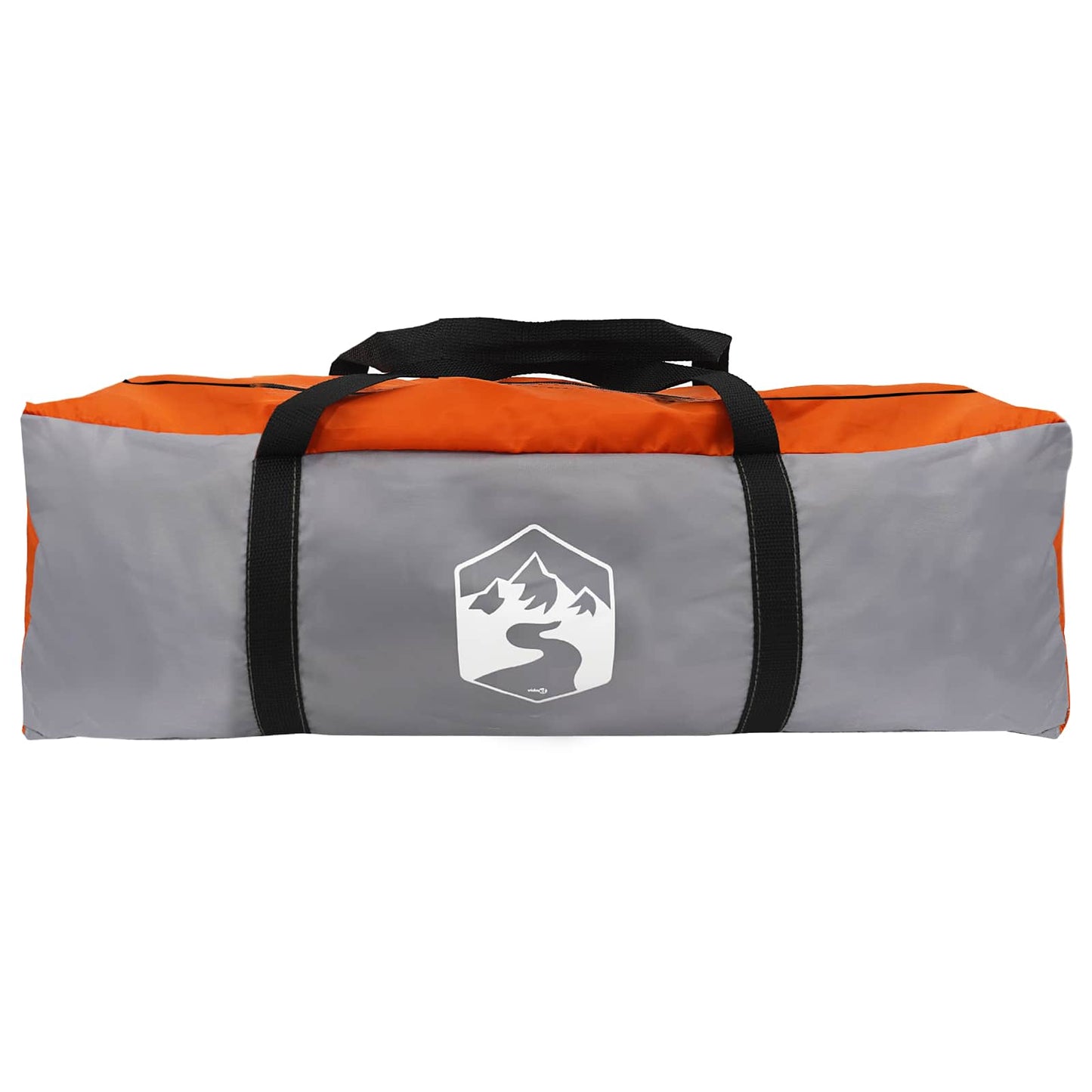 vidaXL Party Tent Grey and Orange 4-Person