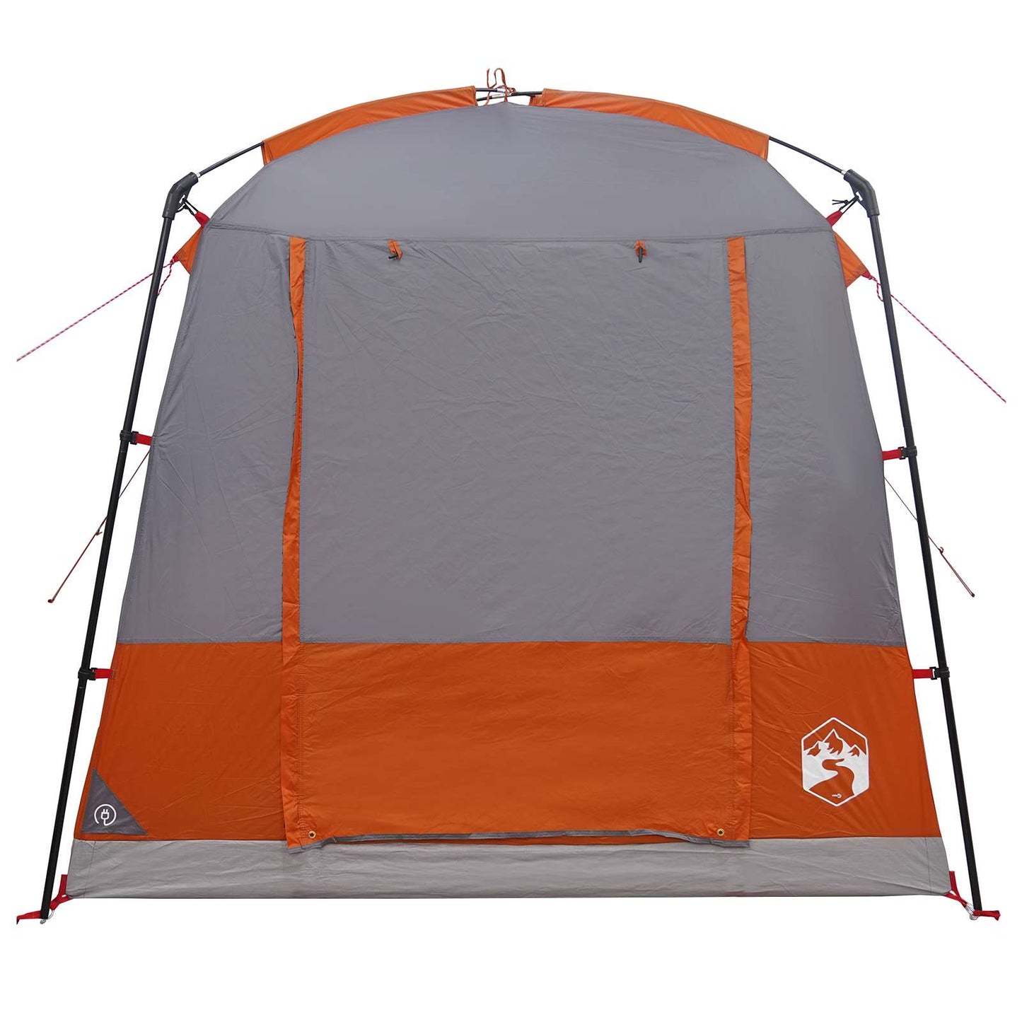 vidaXL Party Tent Grey and Orange 4-Person