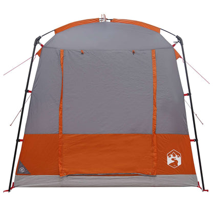 vidaXL Party Tent Grey and Orange 4-Person