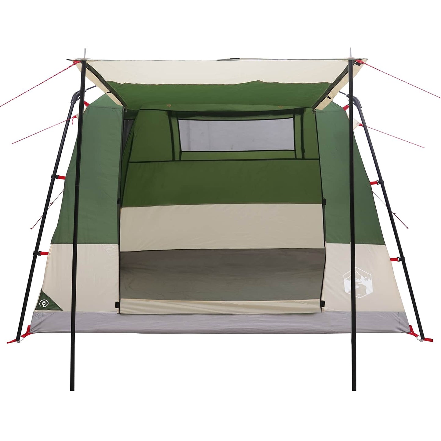 vidaXL Party Tent Green 10-Person 185T Polyester with PU Coating