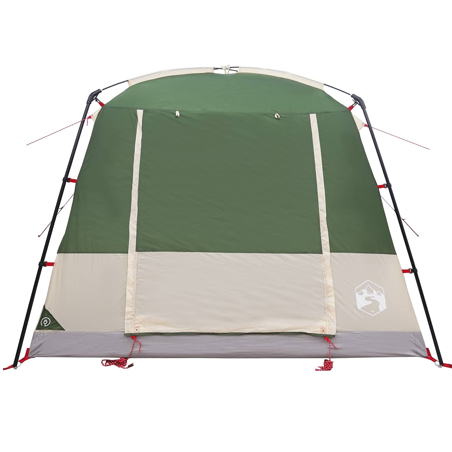 vidaXL Party Tent Green 10-Person 185T Polyester with PU Coating