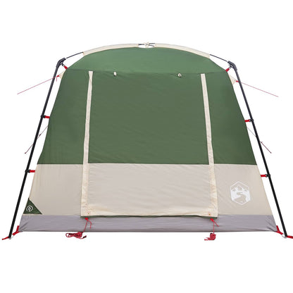 vidaXL Party Tent Green 10-Person 185T Polyester with PU Coating