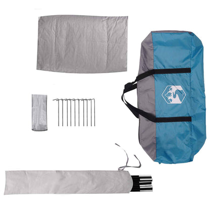 vidaXL Party Tent Blue 10-Person 185T Polyester with PU Coating