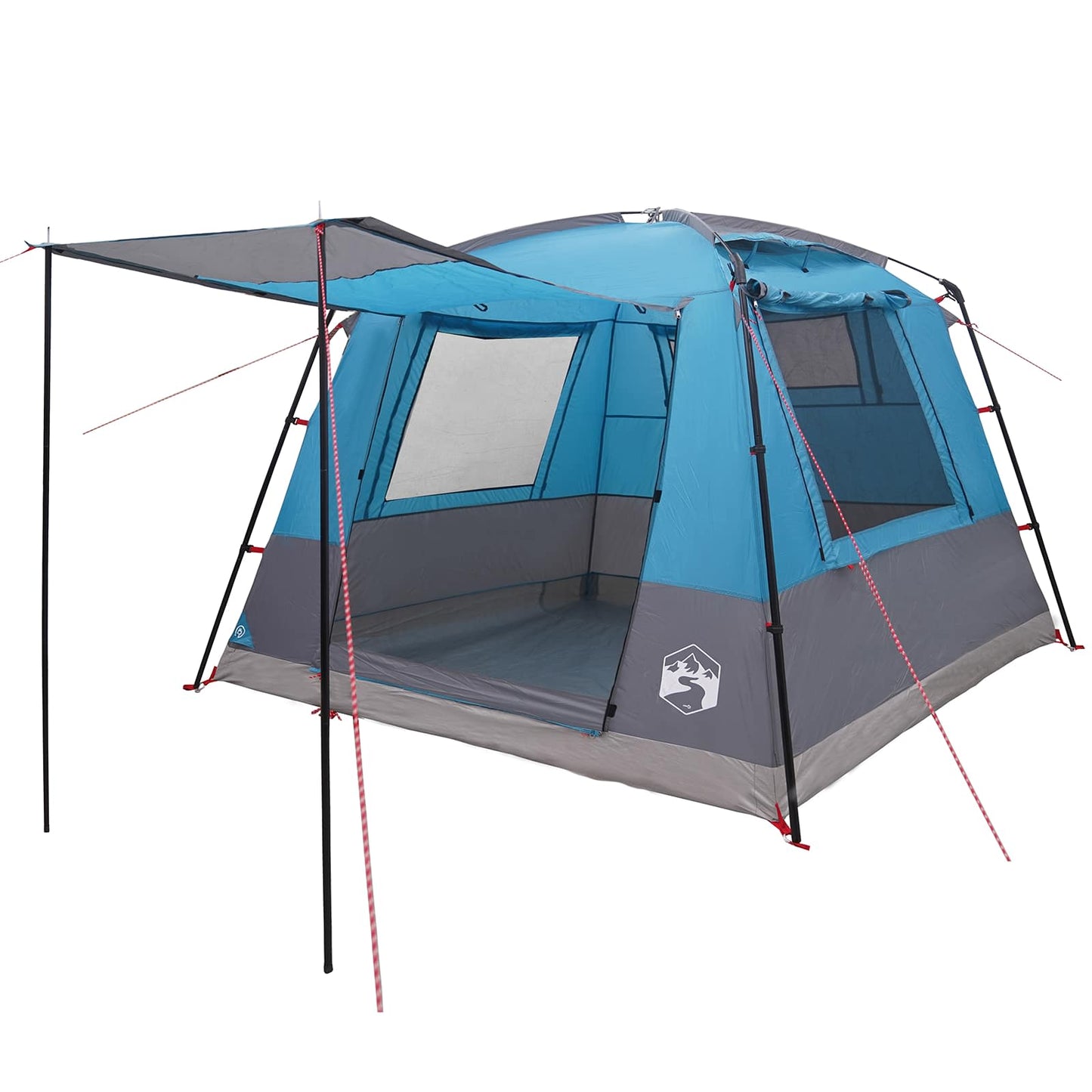 vidaXL Party Tent Blue 10-Person 185T Polyester with PU Coating