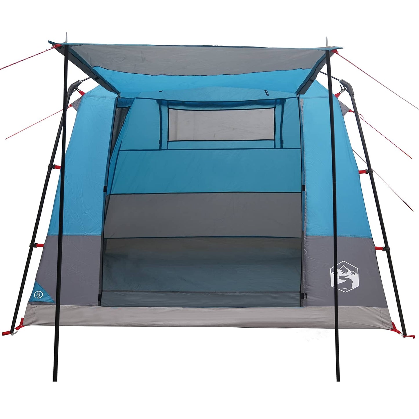 vidaXL Party Tent Blue 10-Person 185T Polyester with PU Coating