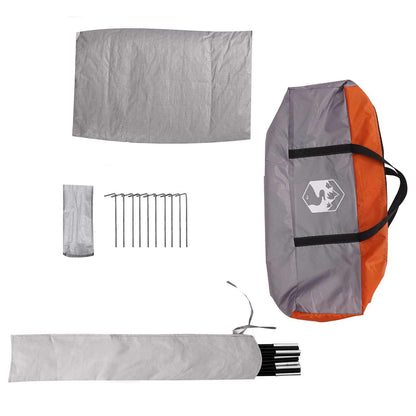 vidaXL Party Tent Grey and Orange 10-Person