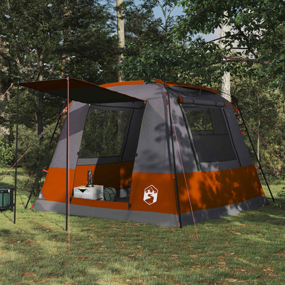 vidaXL Party Tent Grey and Orange 10-Person