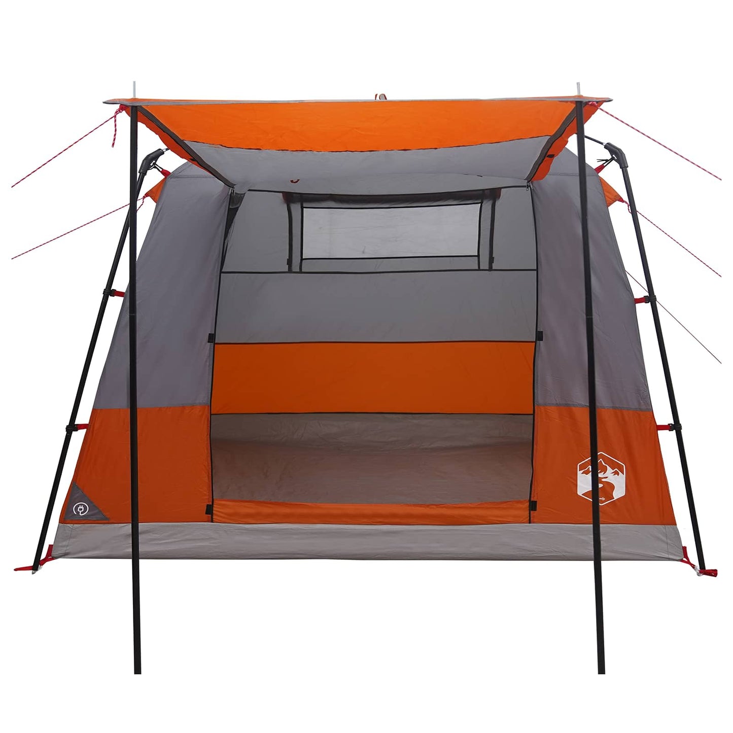 vidaXL Party Tent Grey and Orange 10-Person