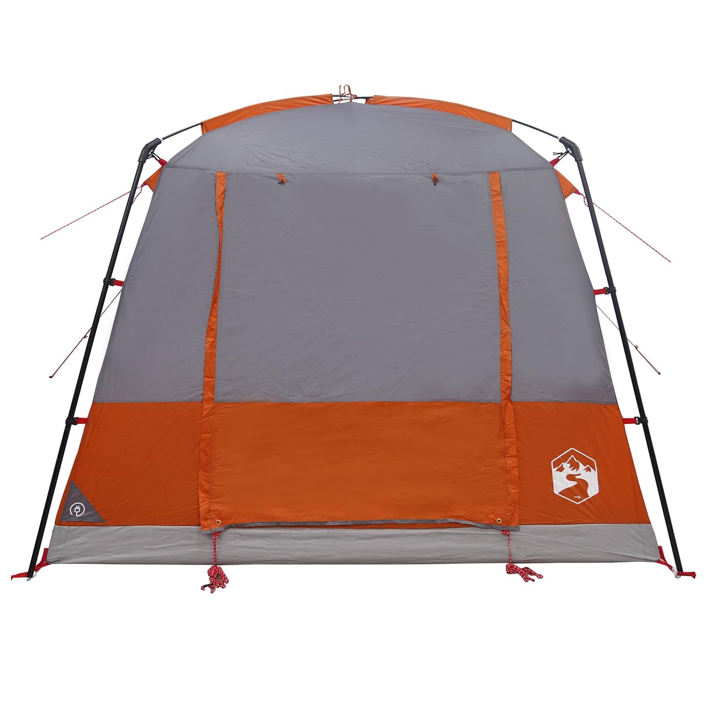 vidaXL Party Tent Grey and Orange 10-Person