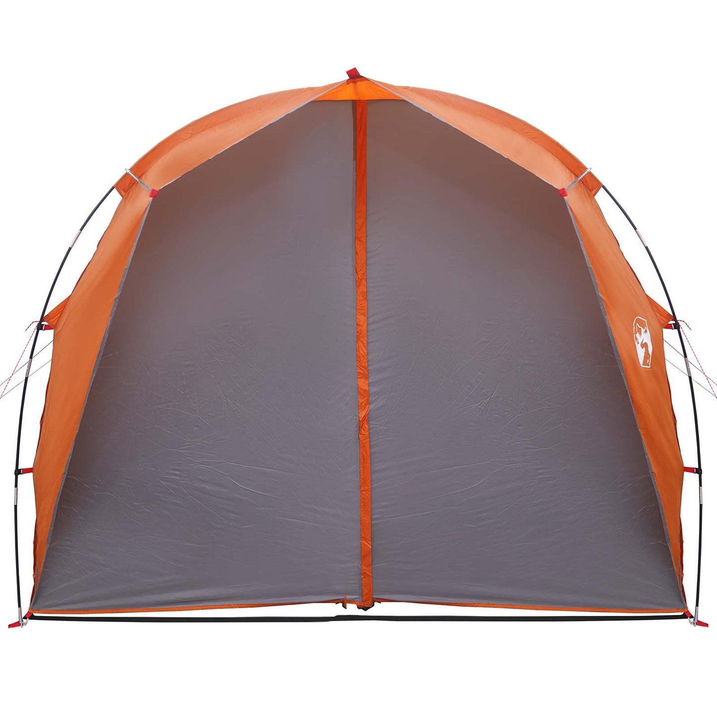 vidaXL Tunnel Tent Grey and Orange 382 x 262 x 214 cm