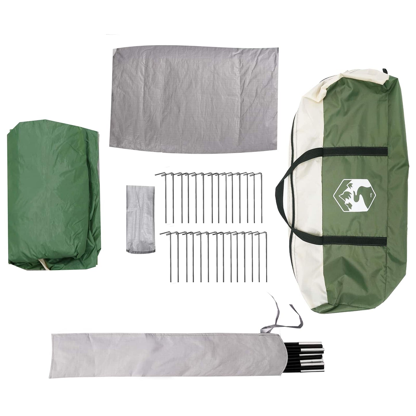 vidaXL Tunnel Tent Green 562 x 265 x 216 cm