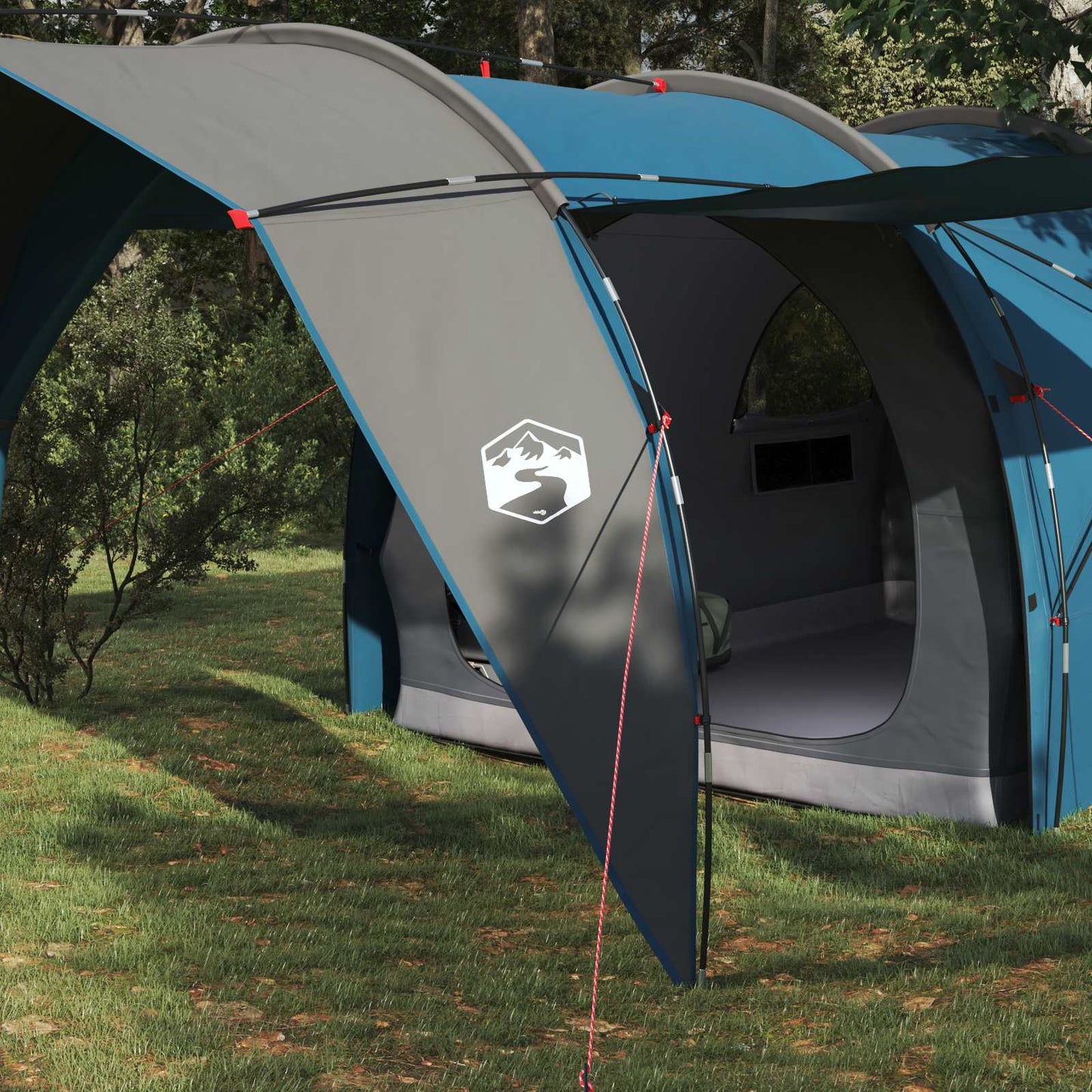 vidaXL Tunnel Tent Blue 562 x 265 x 216 cm