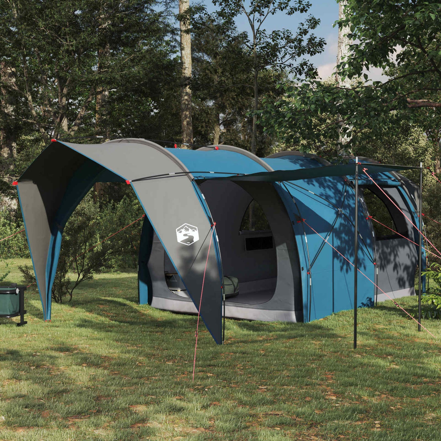 vidaXL Tunnel Tent Blue 562 x 265 x 216 cm