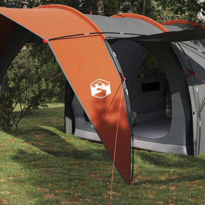 vidaXL Tunnel Tent Grey and Orange 562 x 265 x 216 cm